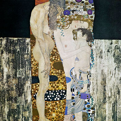Gustav Klimt Art Print - The three ages of the woman