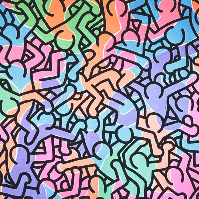 Stampa Keith Haring : Figures (1985)