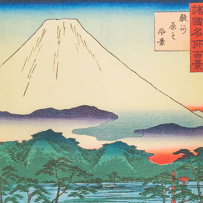 Affiche Hiroshige : Cent vues célèbres d'Edo