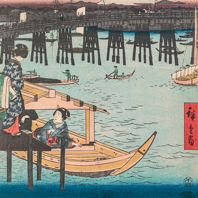 Stampa Hiroshige : Ryogoku