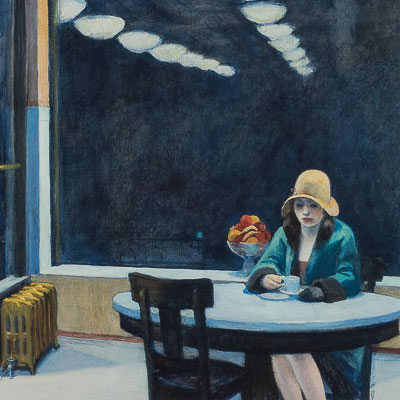 Lámina Edward Hopper : Automat (1927)