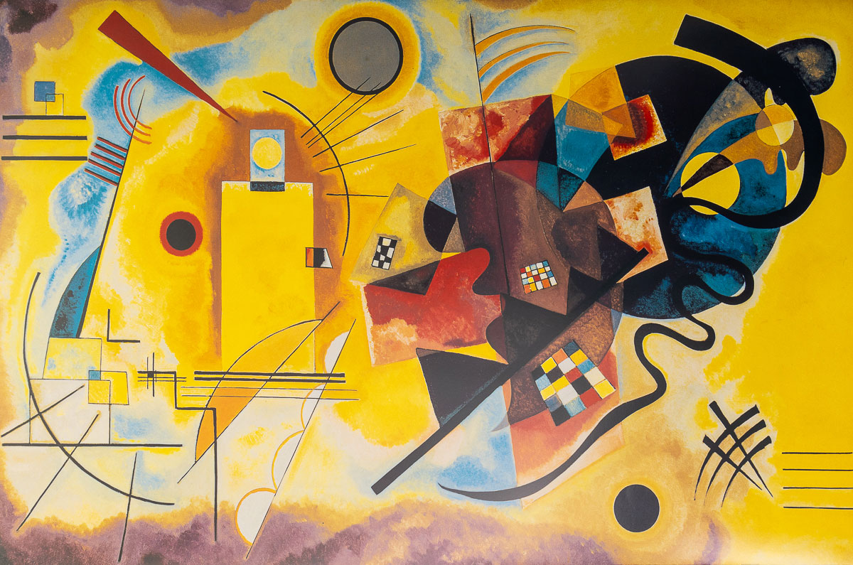 Pintura Azul De Wassily Kandinsky Wassily Kandinsky Amarillo Rojo 