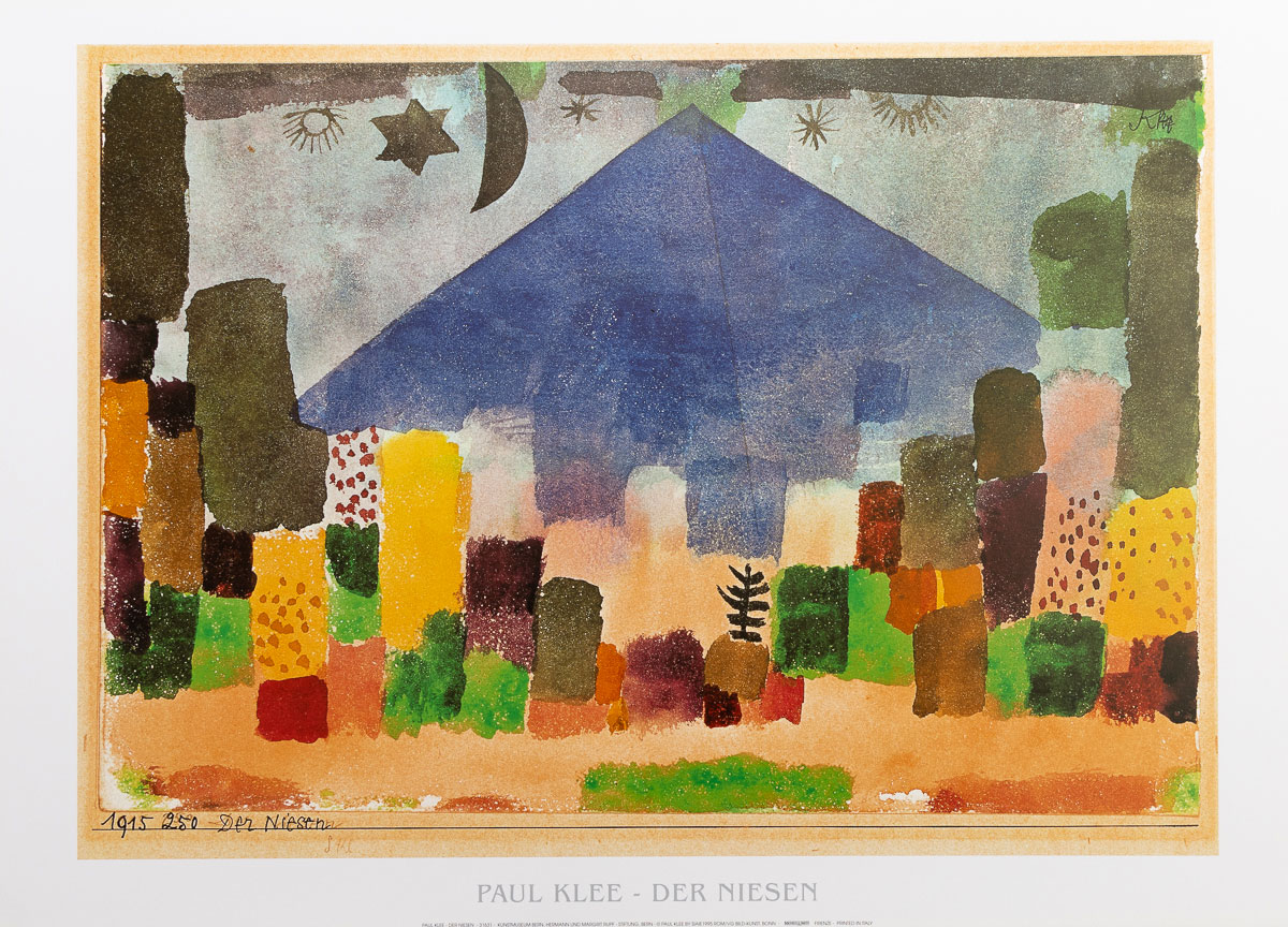 Paul Klee Art Print - Der Niesen (1915)