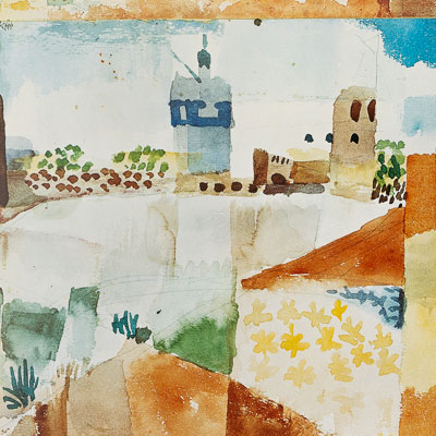 Affiche Paul Klee - Hammamet et sa Mosquée (1914)