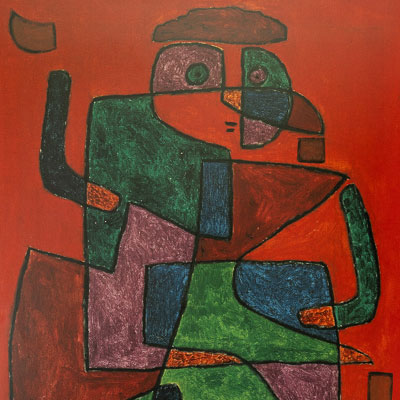 Lámina Paul Klee - La llegada del casado (1933)