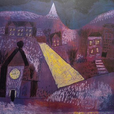 Lámina Paul Klee - Paisaje invernal (1923)