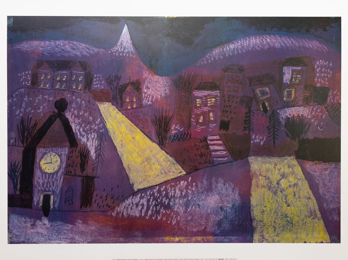 Affiche Paul Klee - Paysage d'hiver (1923)
