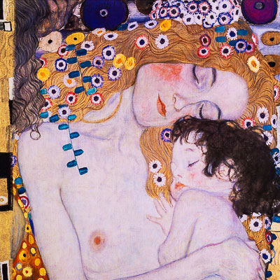 Stampa Gustav Klimt - La Maternità (Klimt Patterns)