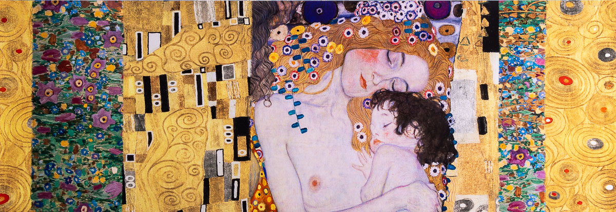 Stampa Gustav Klimt - La Maternità (Klimt Patterns)