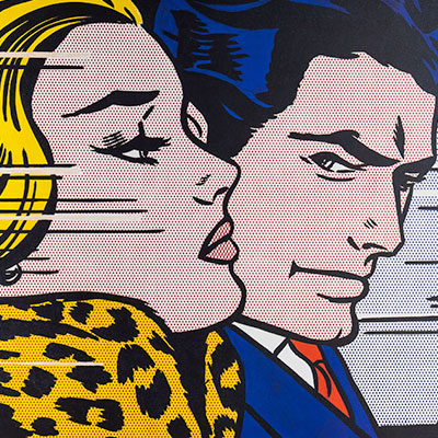 Affiche Roy Lichtenstein - In the car