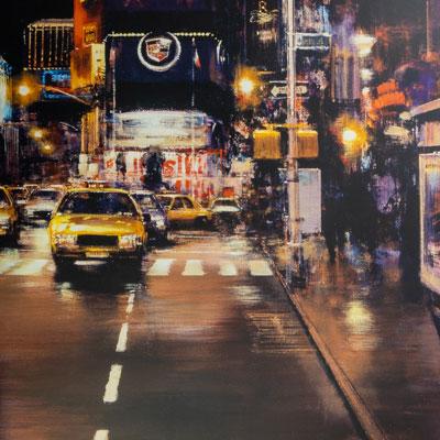 Affiche Luigi Rocca : Times Square at Night II