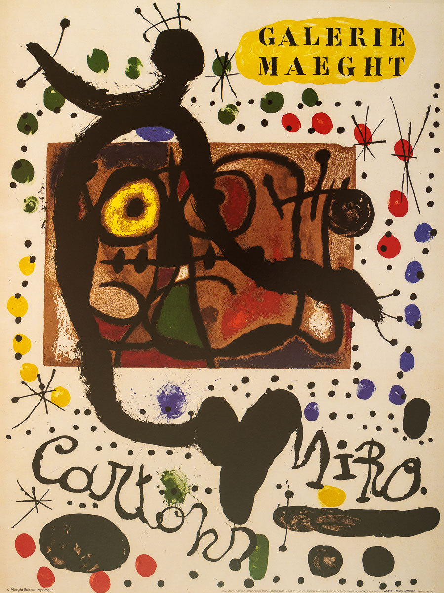 Affiche Joan Miro - Cartons