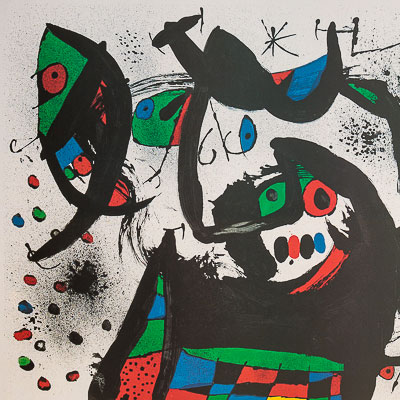 Lámina Joan Miro - Homenaje a Joan Prats