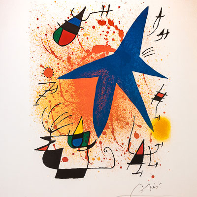 Lámina Joan Miro - La estrella azul (1972)