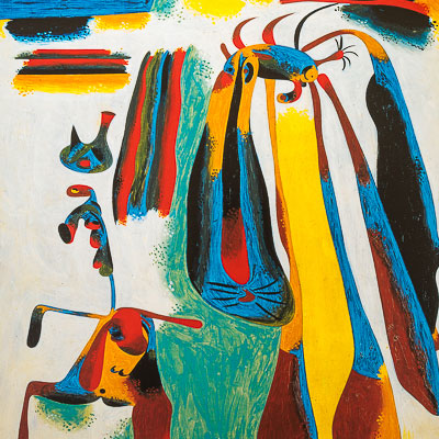 Affiche Joan Miro - Paysan catalan au repos (1936)