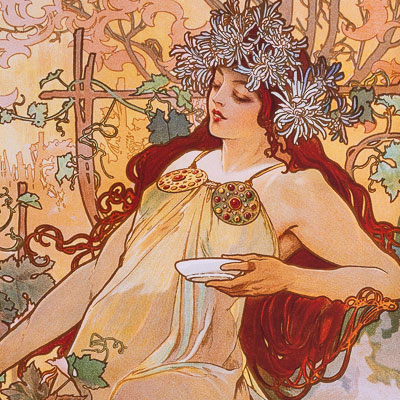 Alphonse Mucha Art Print - The Four Seasons : Autumn