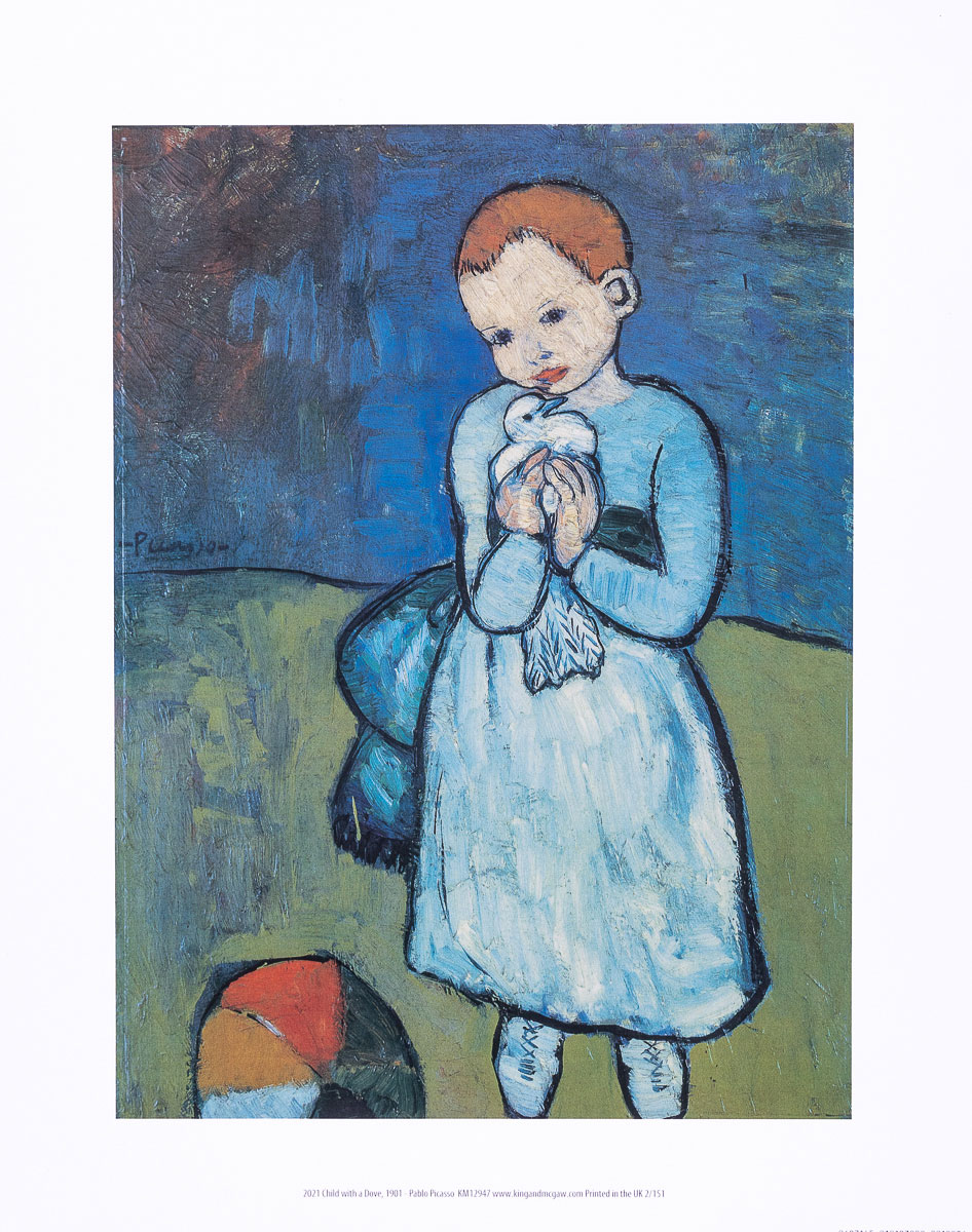 Affiche Pablo Picasso - Enfant à la colombe
