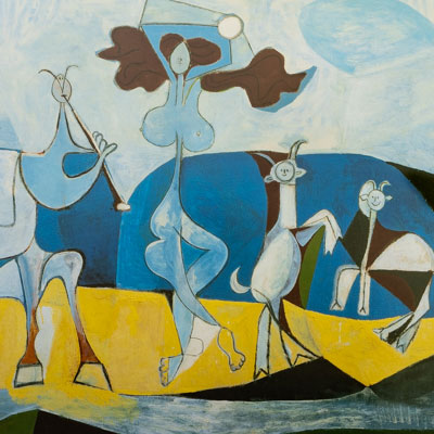 Stampa Pablo Picasso - La gioia di vivere