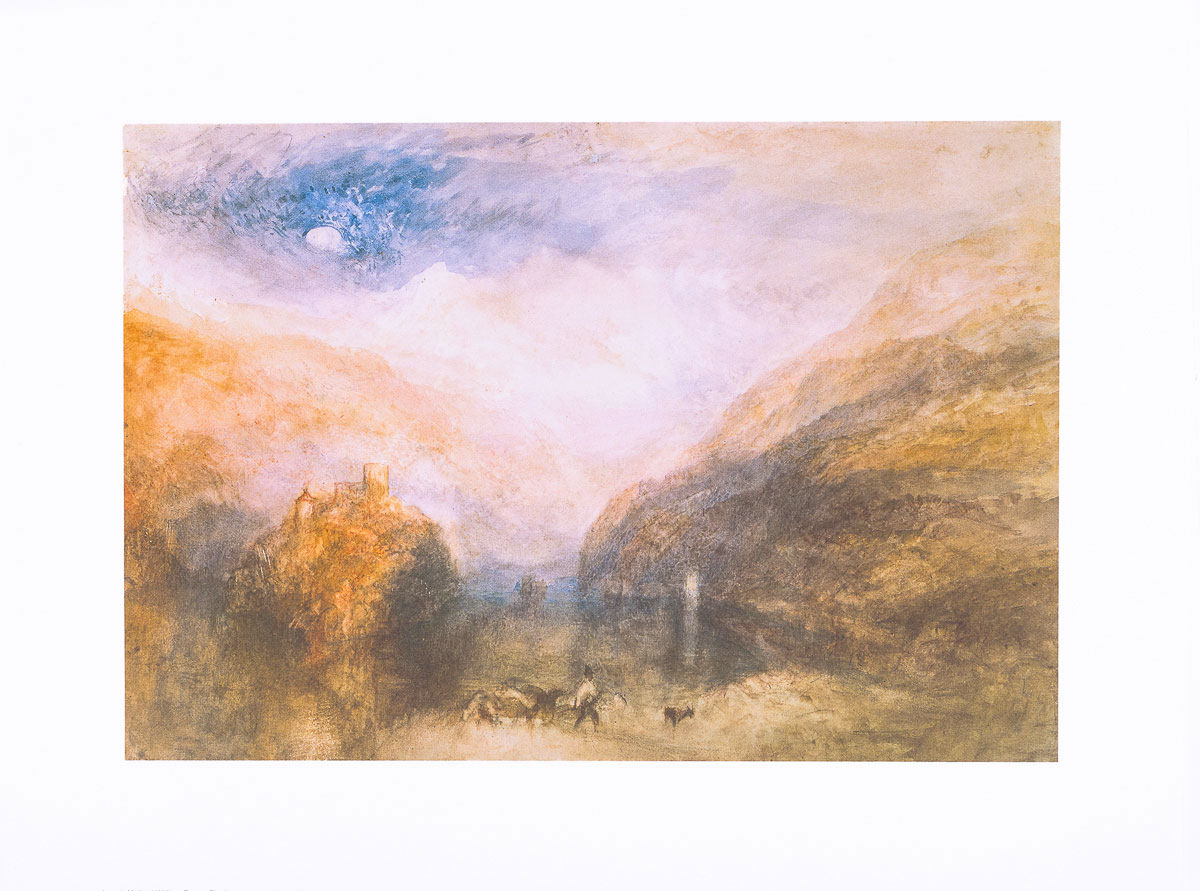 Affiche William Turner : The Lauerzersee with the Mythens