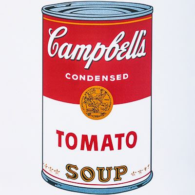 Andy Warhol Art Print - Campbell's Soup Can 1968 (Tomato)