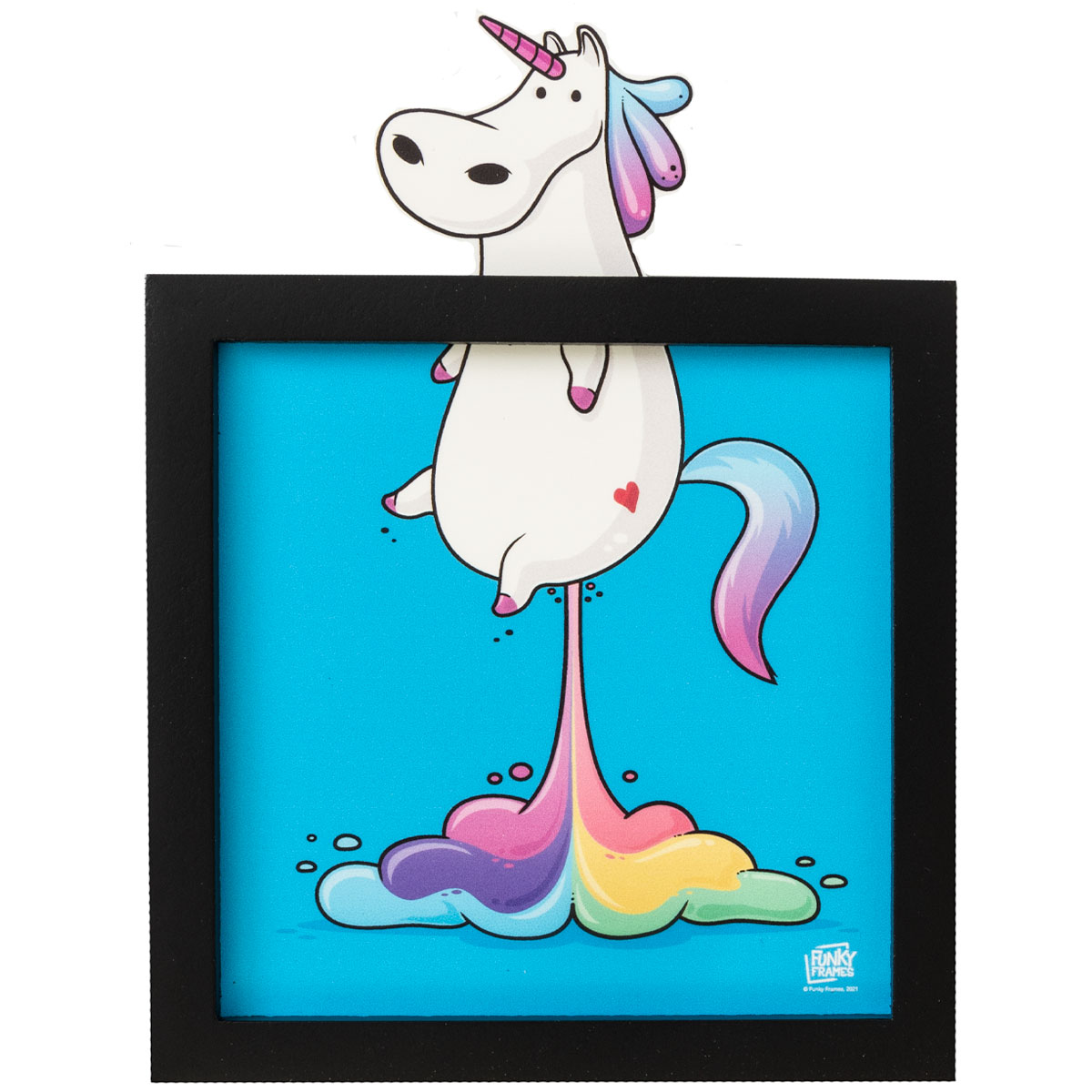 Funky Frames : The rainbow unicorn