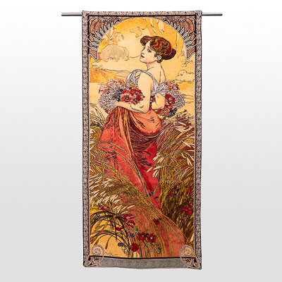Alphonse Mucha tapestry - Summer