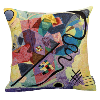 Kandinsky Cushion cover : Yellow, red, Blue