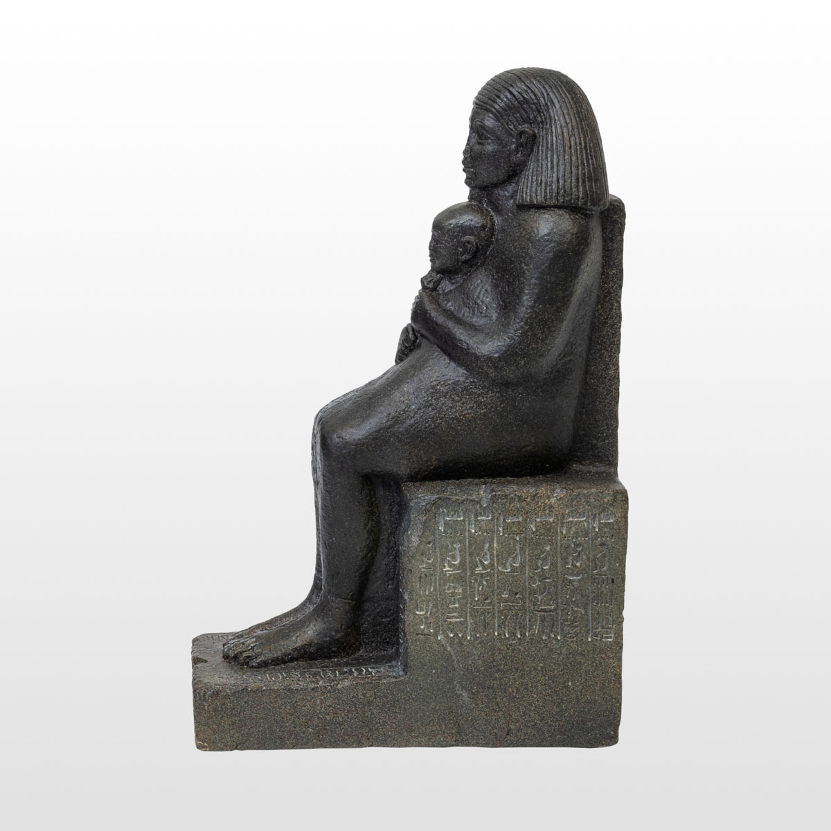 Statuetta Egiziana: Senemut e la principessa Neferura (dettaglio 2)