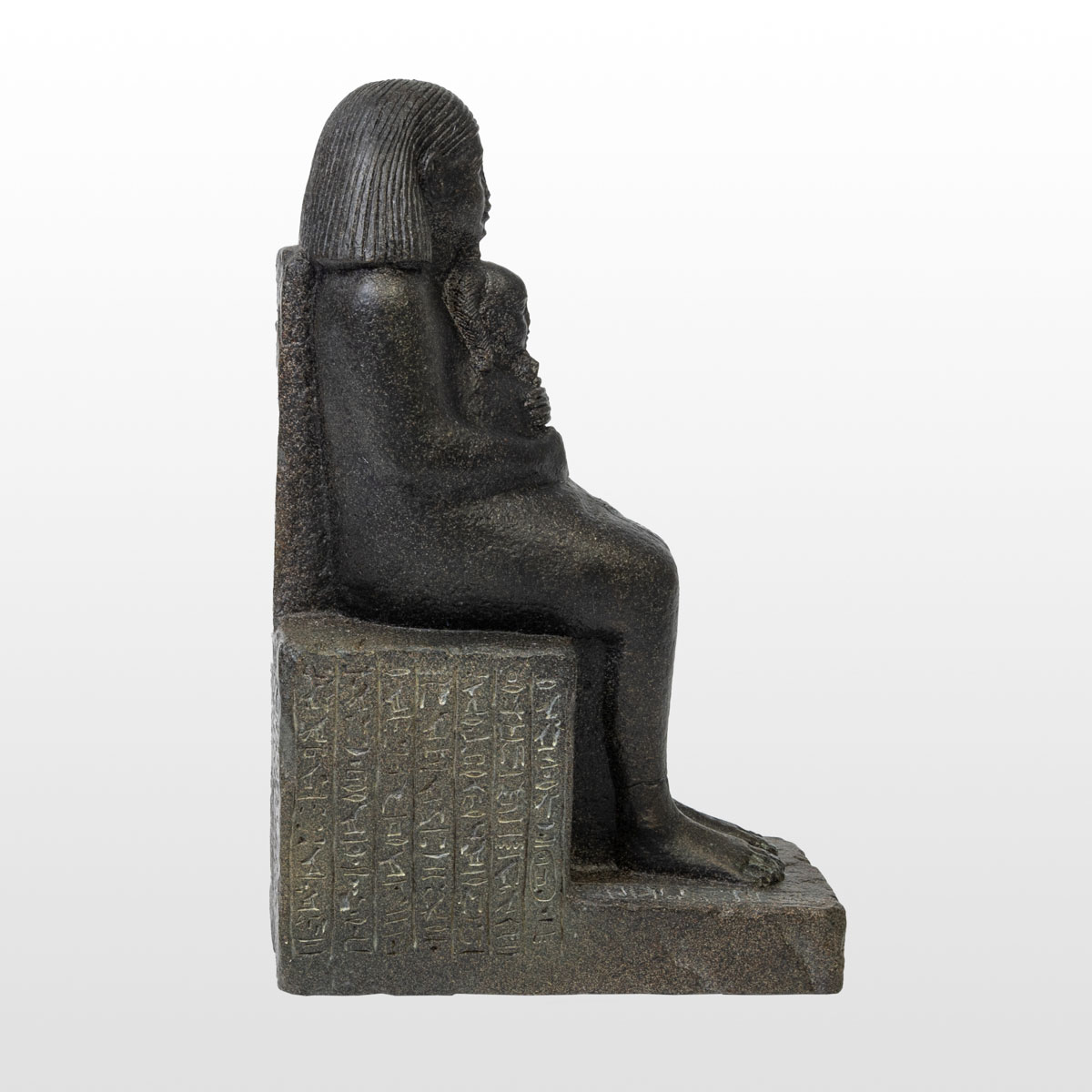 Egyptian Statuette: Senenmut and Princess Neferure (detail 4)