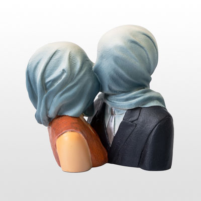 Estatuilla René Magritte : Los amantes