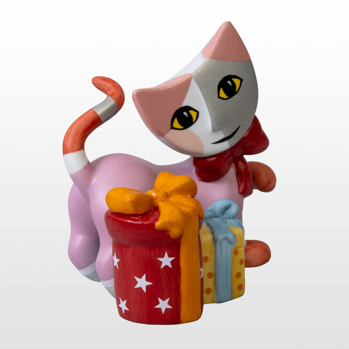 Figura de porcelana Rosina Wachtmeister: Bella y sus regalos de Navidad (vista lateral derecha)