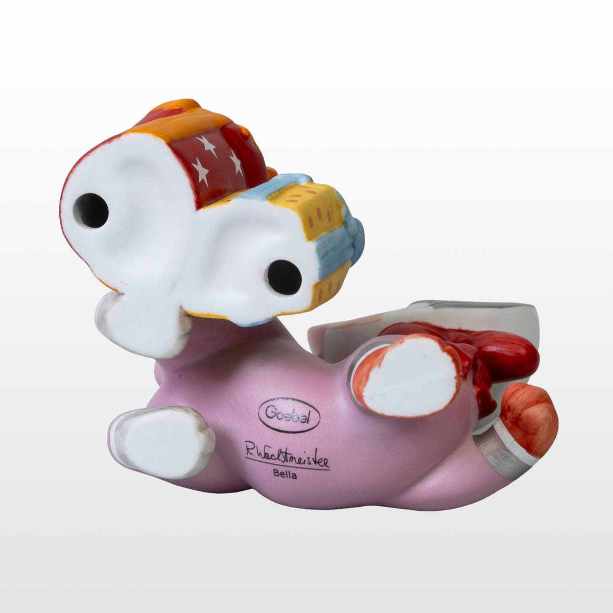 Figura de porcelana Rosina Wachtmeister: Bella y sus regalos de Navidad (vista inferior)