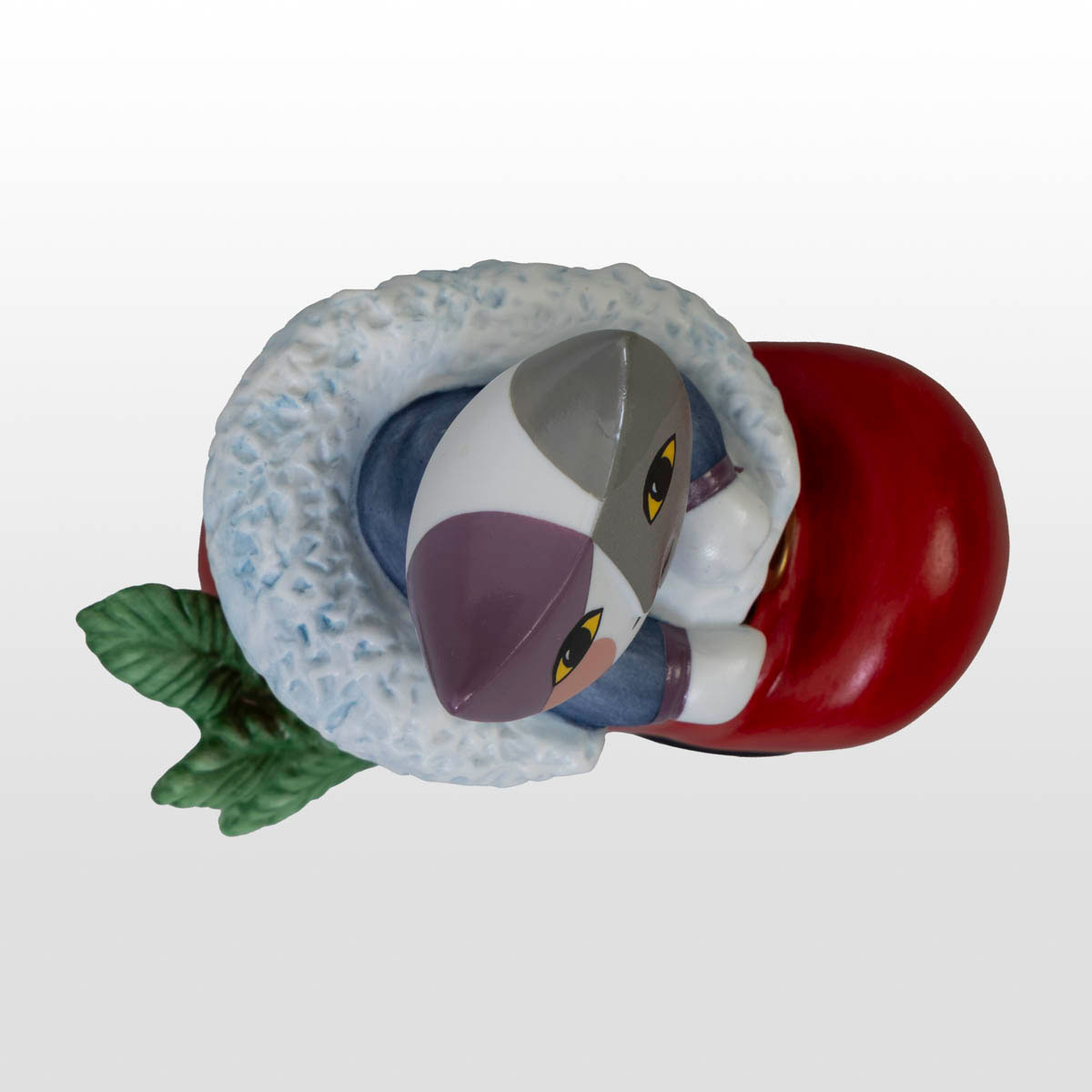 Figura de porcelana Rosina Wachtmeister: Paco en un zapato de Papá Noel (vista inferior)