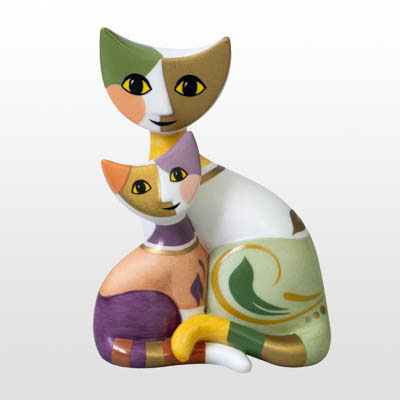 Figurine en porcelaine Rosina Wachtmeister : Silvia et Astro
