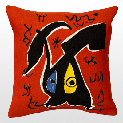 Joan Miro Cushion cover : Femmes Oiseaux
