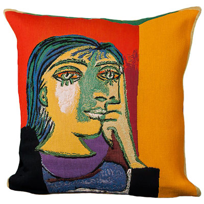 Pablo Picasso Cushion cover : Portrait of Dora Maar (1937)