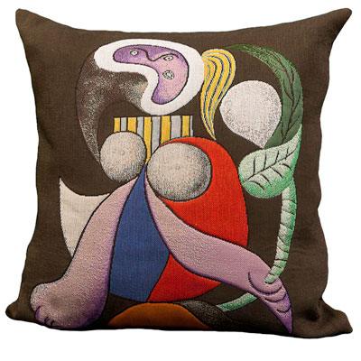 Fodera di cuscino Pablo Picasso - Donna al fiore (1932)