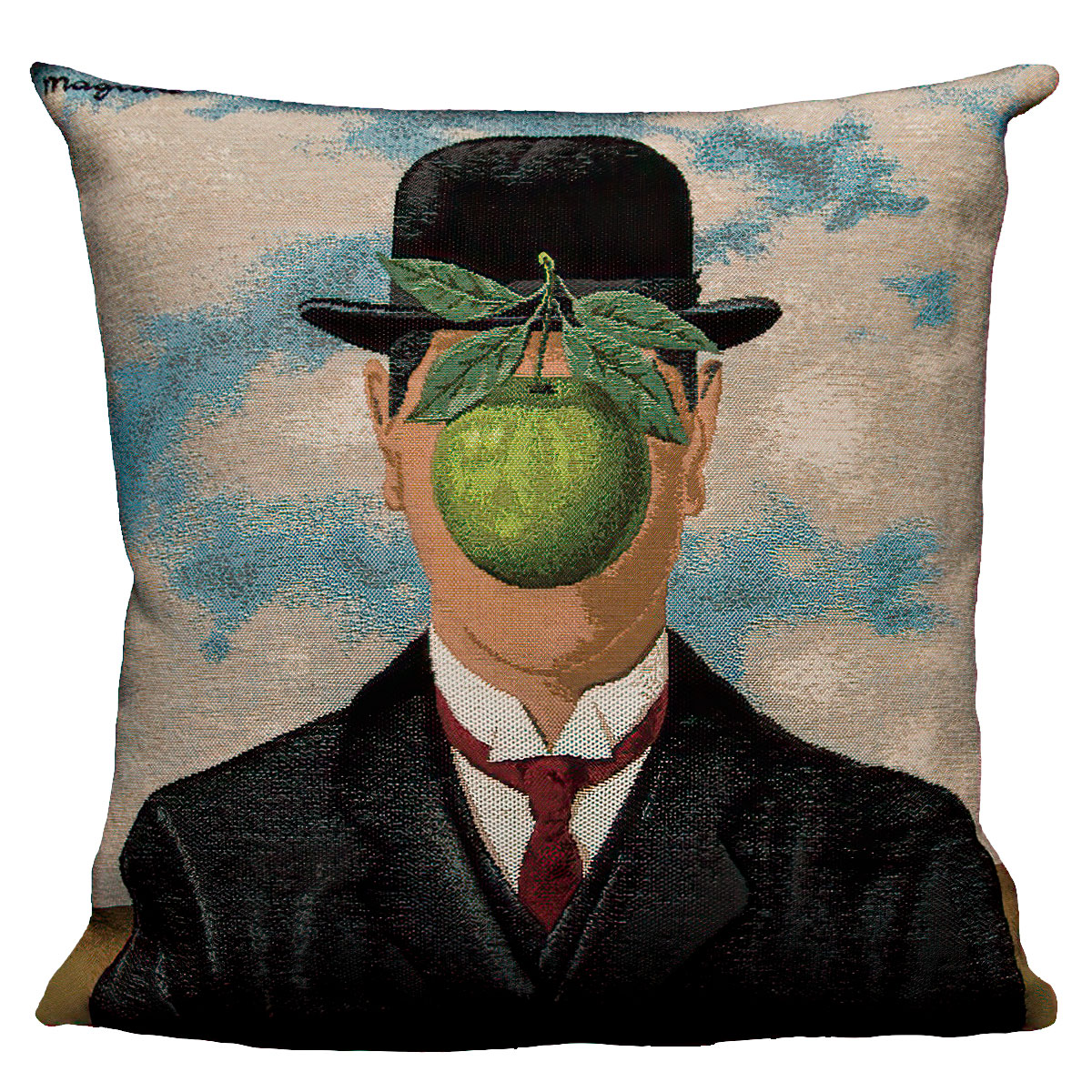 René Magritte Cushion cover : The Son of Man (1964), made in France