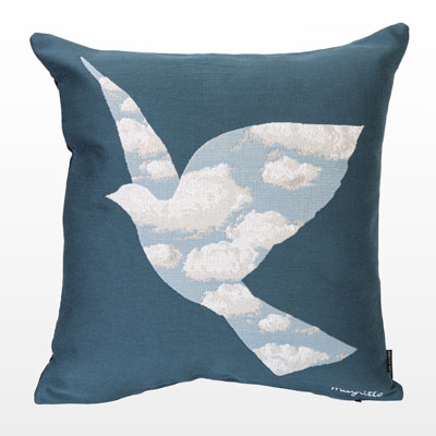 René Magritte Cushion cover : The Sky Bird (1966)