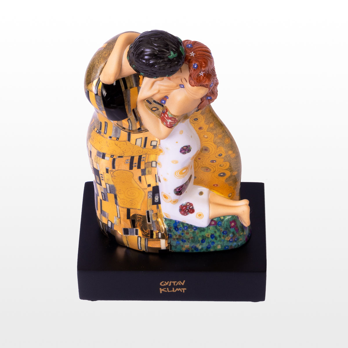 Figurine en porcelaine Gustav Klimt : Le baiser (détail n°10)
