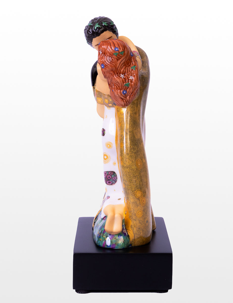 Figurine en porcelaine Gustav Klimt : Le baiser (détail n°3)