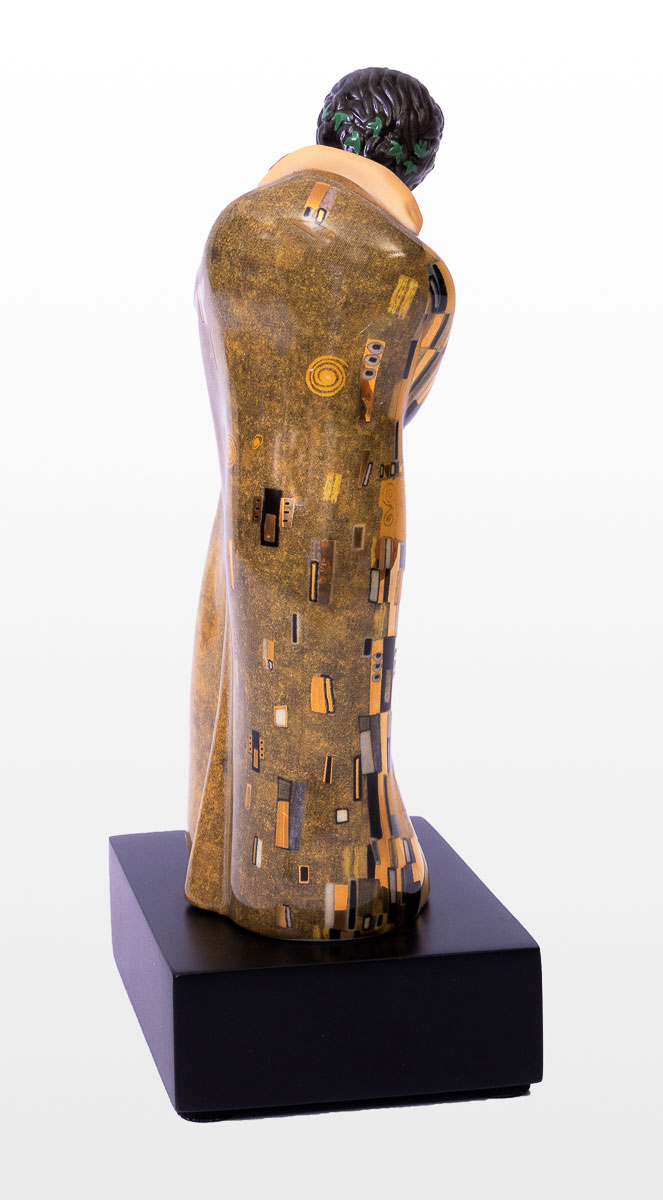 Figurine en porcelaine Gustav Klimt : Le baiser (détail n°7)