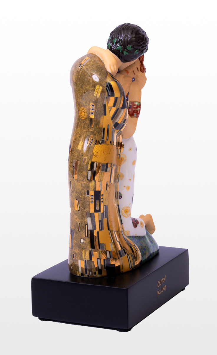 Figurine en porcelaine Gustav Klimt : Le baiser (détail n°8)