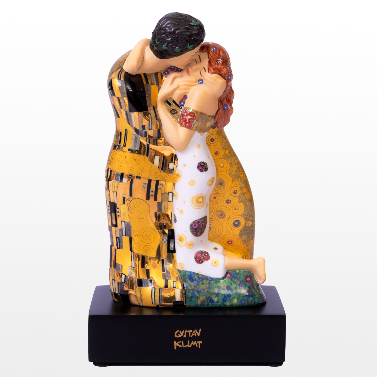 Figurine en porcelaine Gustav Klimt : Le baiser