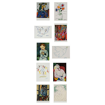 10 Pablo Picasso postcards n°2