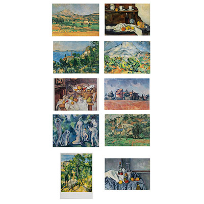 10 cartes postales Paul Cézanne