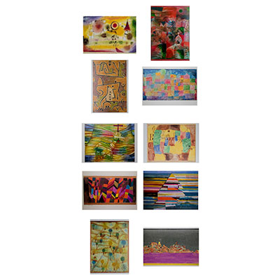 10 Paul Klee postcards