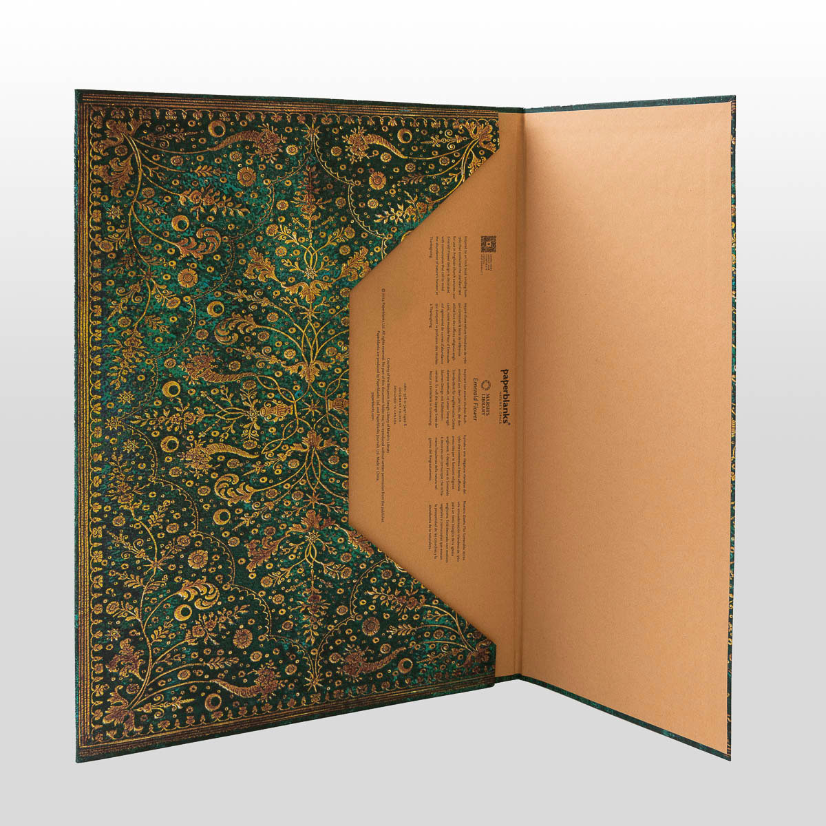 Document Folder - Emerald flower (detail 1)
