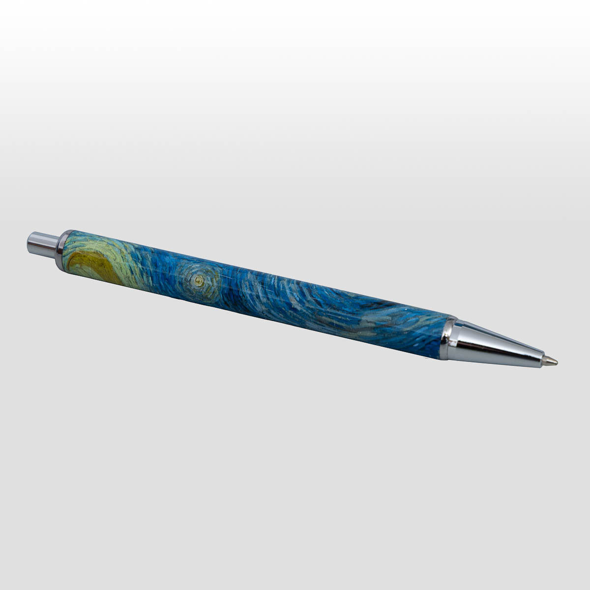 Penna a sfera ispirata a Van Gogh: La notte stellata (dettaglio)