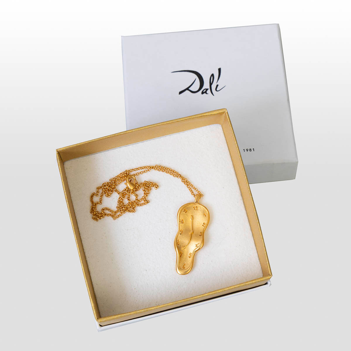 Ciondolo ispirato a Salvador Dali: Orologio molle (sul busto)